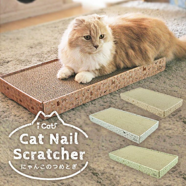 iDog＆iCat本店】iCat スクエアつめとぎ ねこづくし アイキャット-犬猫