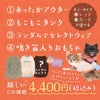盛りだくさんの4点セットで4400円