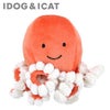 【 犬 おもちゃ 】IDOG&ICAT にょろにょろタコさん 鳴き笛入り  アイドッグ