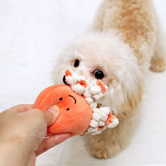 iDog＆iCat本店】IDOG&ICAT にょろにょろタコさん 鳴き笛入り アイ