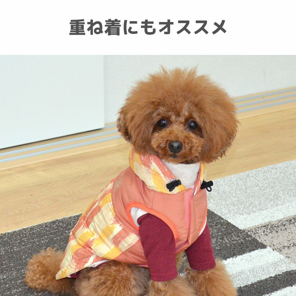 ハイネックや袖付きウェアとの重ね着にもオススメです。