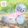 トイプー3.5kg(首19/胴32/丈24cm)のメルシーちゃんはピンク26のSを着用