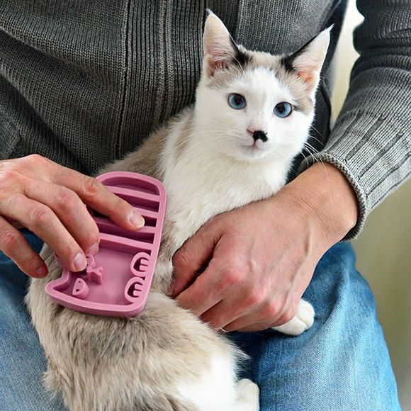 iDog＆iCat本店】iCat UTTORAJI 夢心地なマッサージブラシ しまネコ-犬