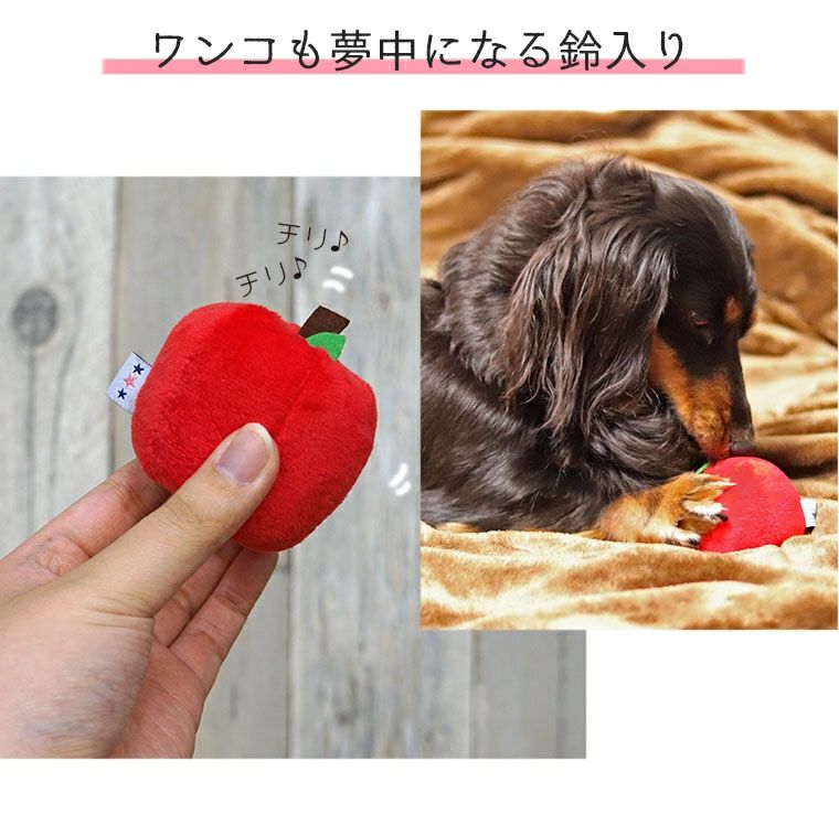 iDog＆iCat本店】iDog りんごボール 鈴入り アイドッグ-犬猫ペット用品