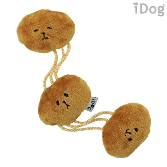 iDog＆iCat本店】iDog のびのびなっとう 鈴とカシャカシャと鳴き笛入り