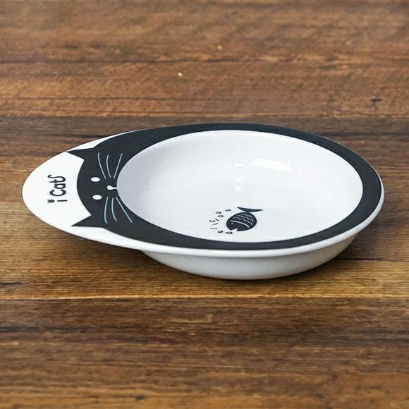 iDog＆iCat本店】IDOG&ICAT ドゥーエッグフードボウル浅皿 キャット