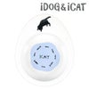 【 犬 猫 フードボウル 】IDOG&ICAT オリジナル ドゥーエッグフードボウル浅皿 猫とみずたまり