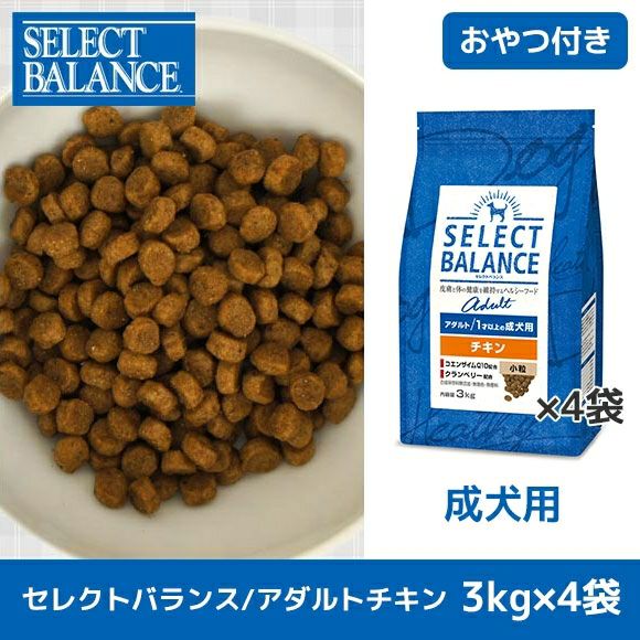 iDog＆iCat本店】SELECT BALANCE セレクトバランス アダルトチキン 3kg