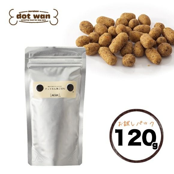 iDog＆iCat本店】ドットわん/魚ごはん【お試し】120g-犬猫ペット用品