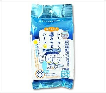 【 犬 デンタルケア 】スーパーキャット らくらく歯みがきシート 30枚入り