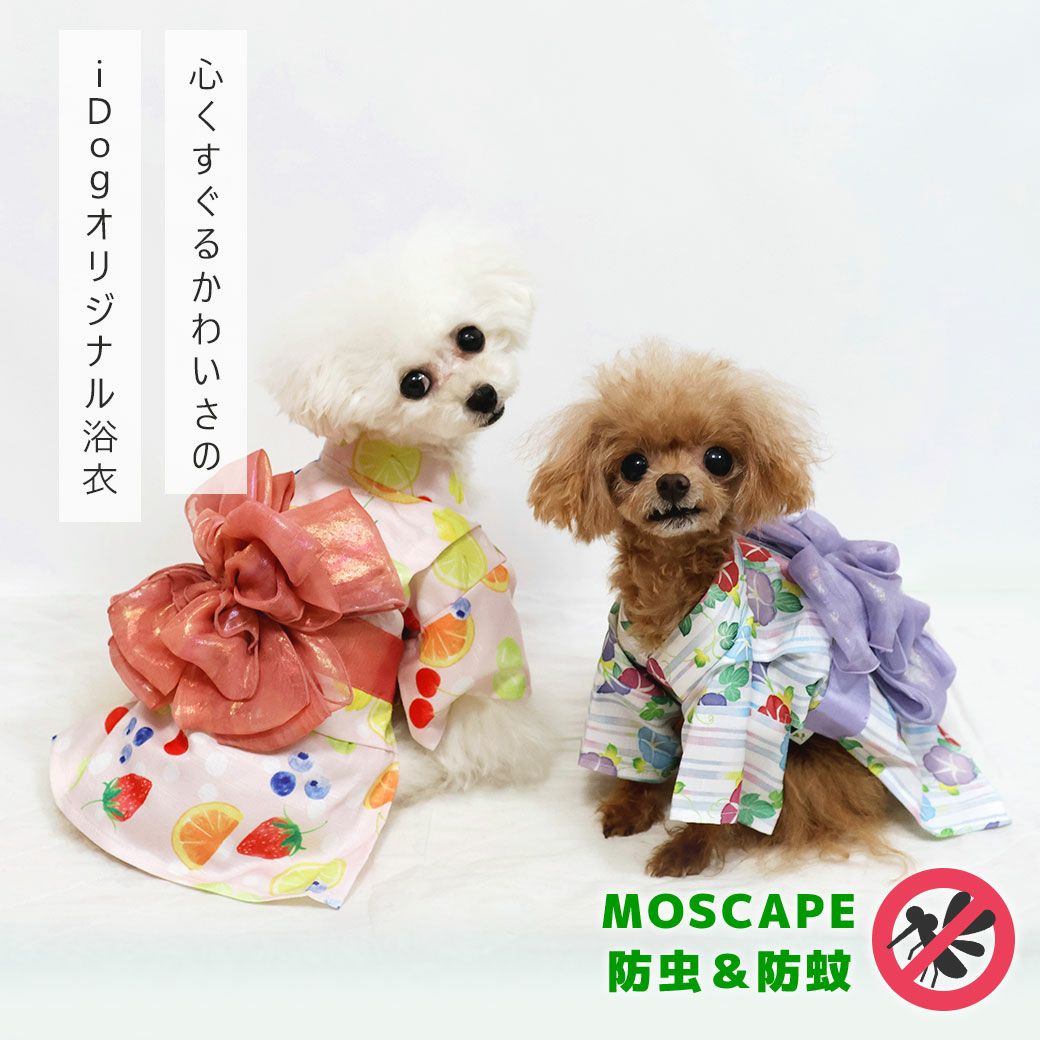 iDog MOSCAPE 華やか大輪帯浴衣 防蚊 アイドッグ-犬猫用品通販