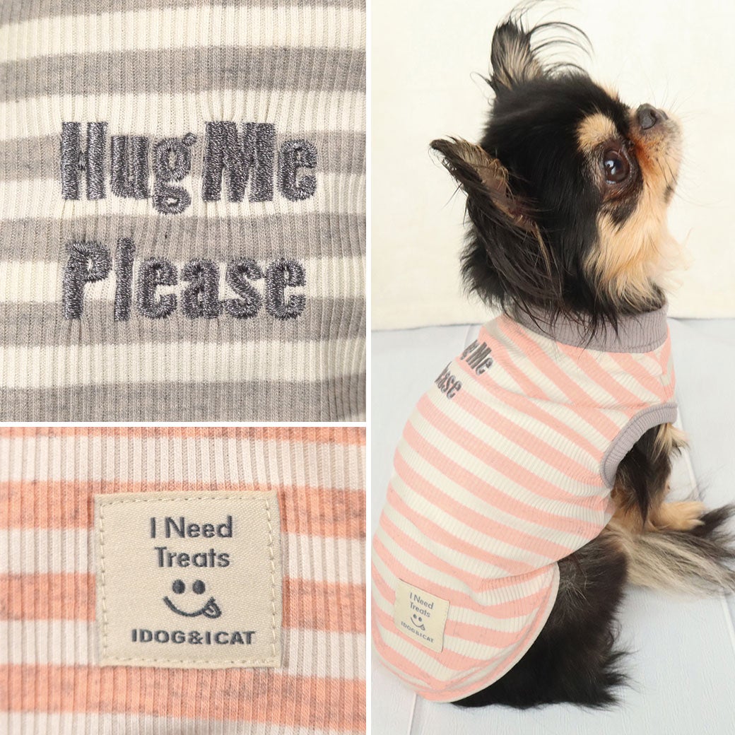 伸縮性のあるTシャツ素材のタンクはお出かけにも部屋着にも◎