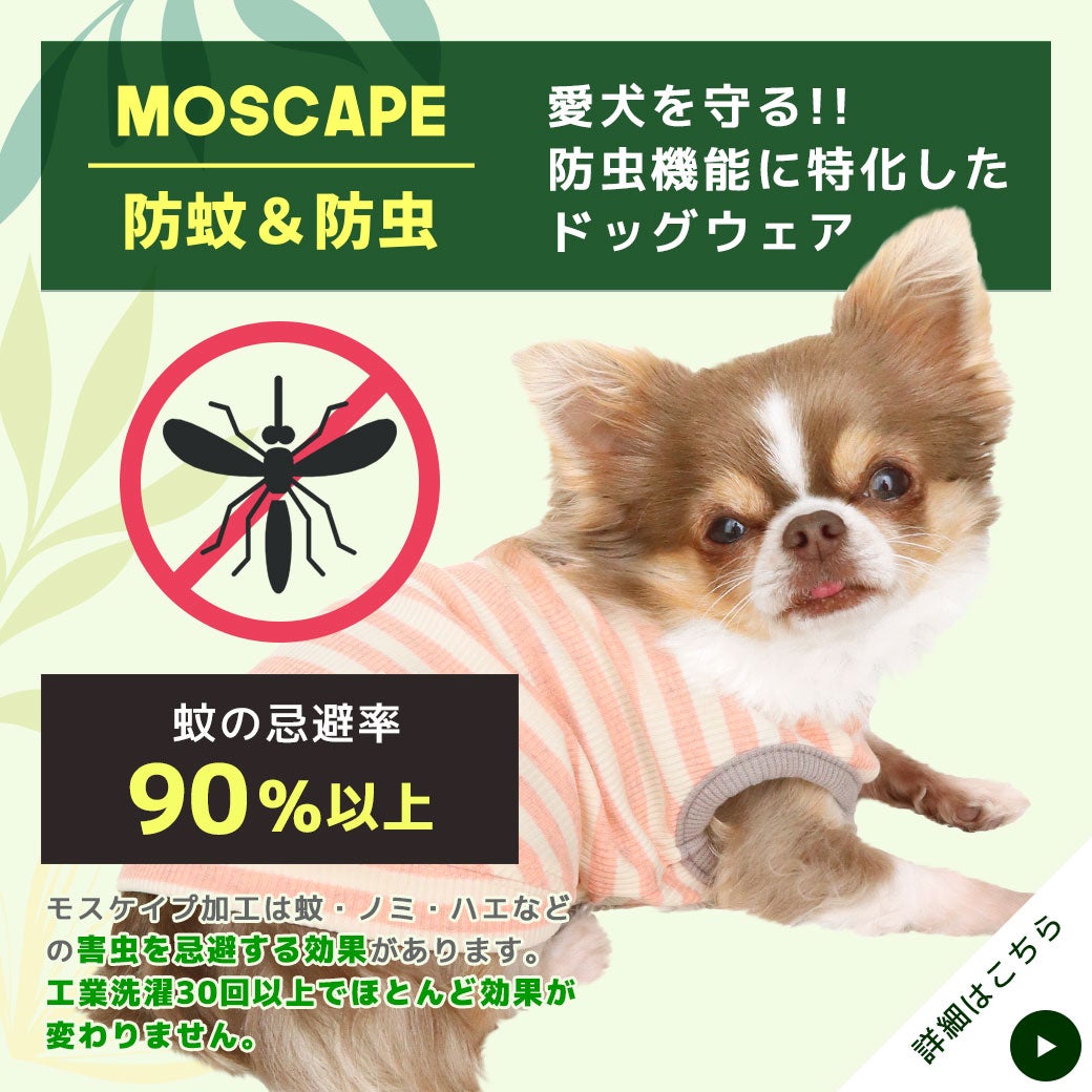 moscape加工で害虫から愛犬を守ろう