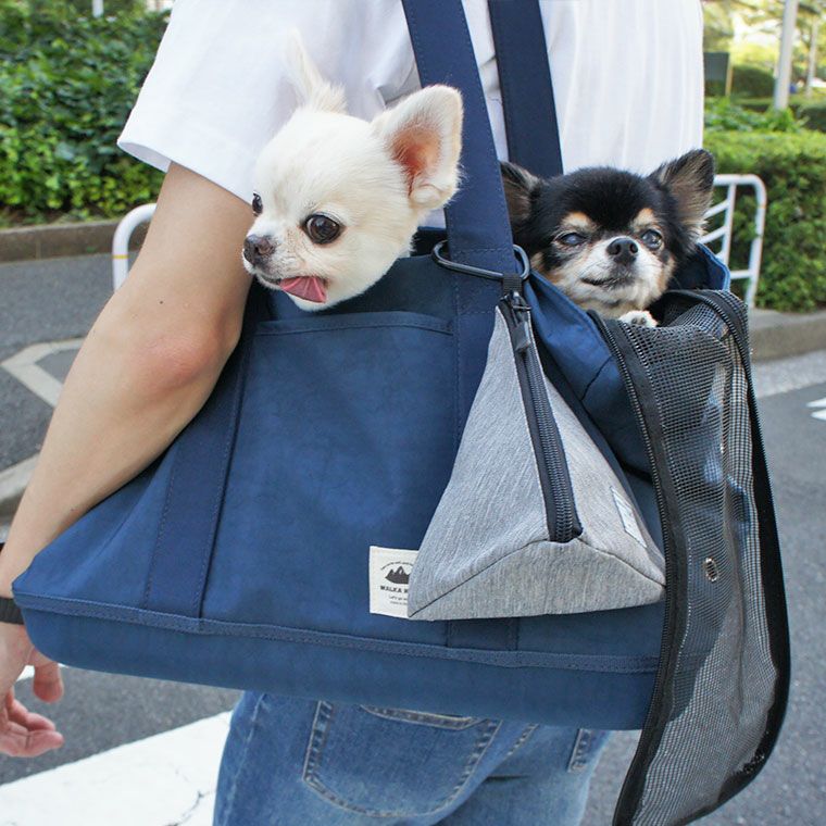 iDog WALKA HOLIC 三角マナーポーチ スタンダード 撥水 消臭-| 犬