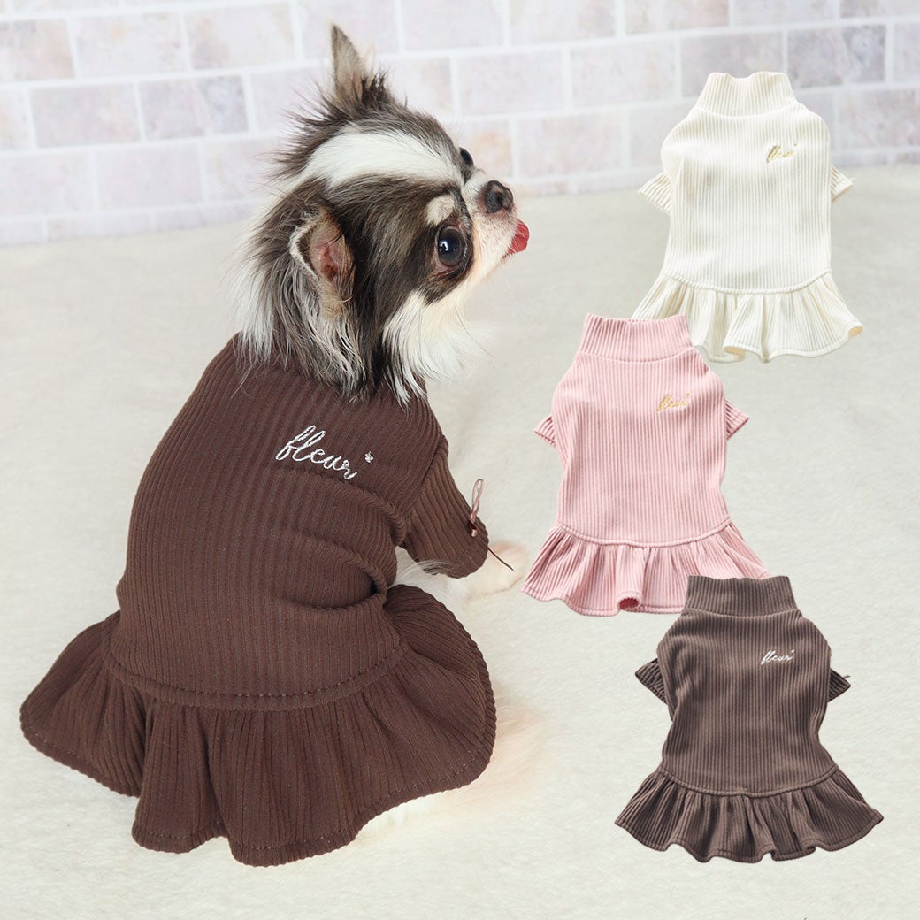 iDogfleurハイネックワンピアイドッグ