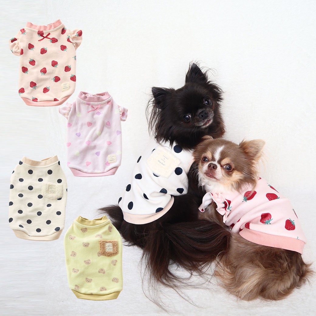 iDogfleurストレッチフリースタンクアイドッグ