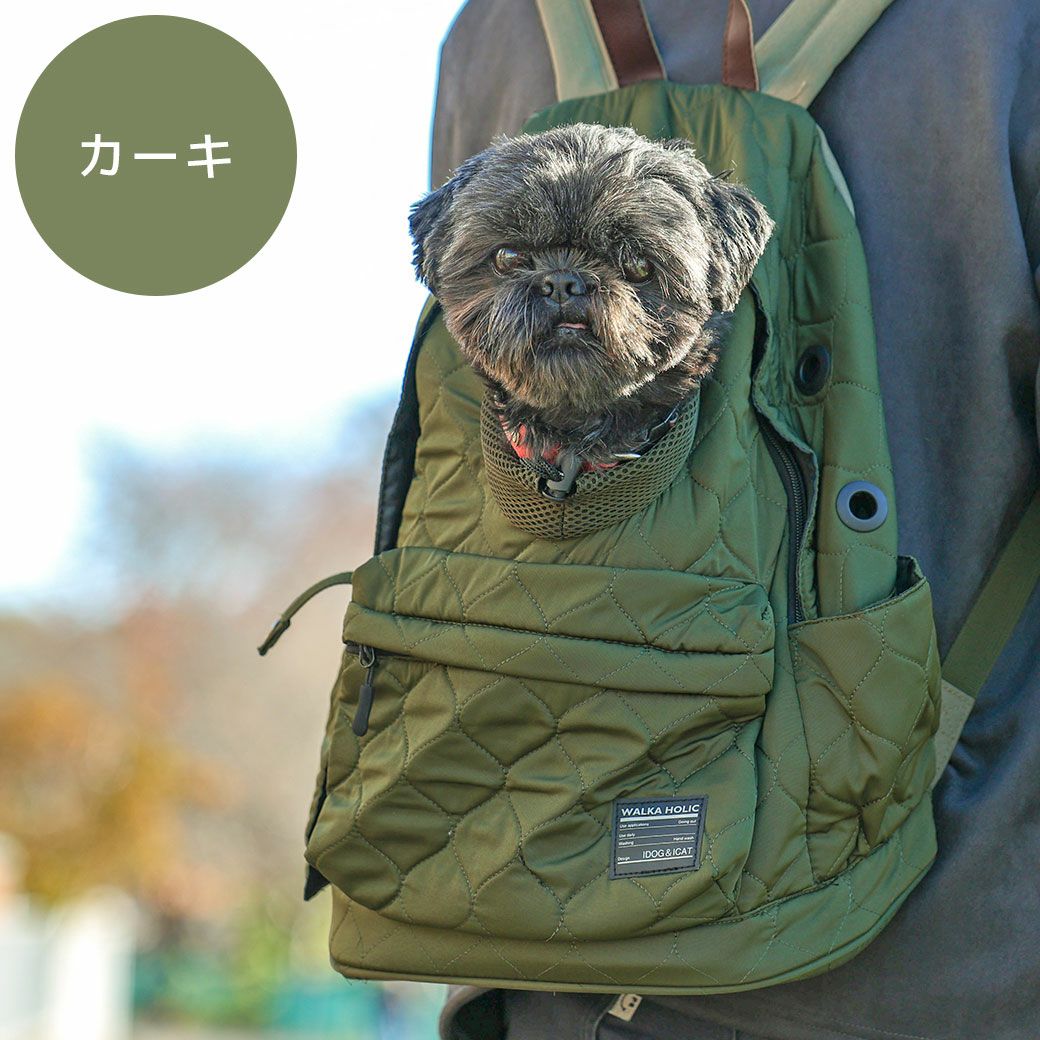 IDOG&ICAT WALKA HOLIC オープンフェイスバックパック キルティング