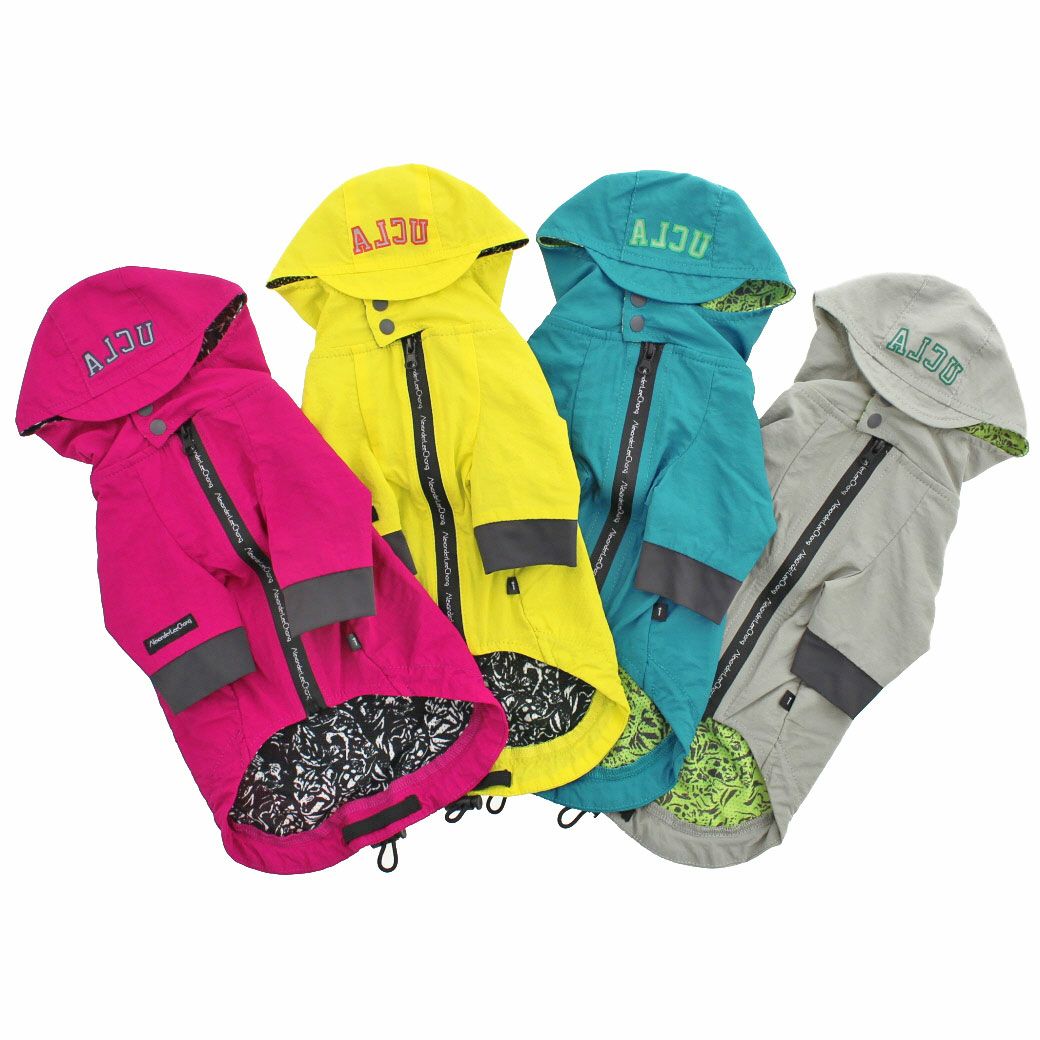 i.dog　てんたかく iDog SHIELD COAT リフレクトレインジャケット 裏ニャンカモ IDOG
