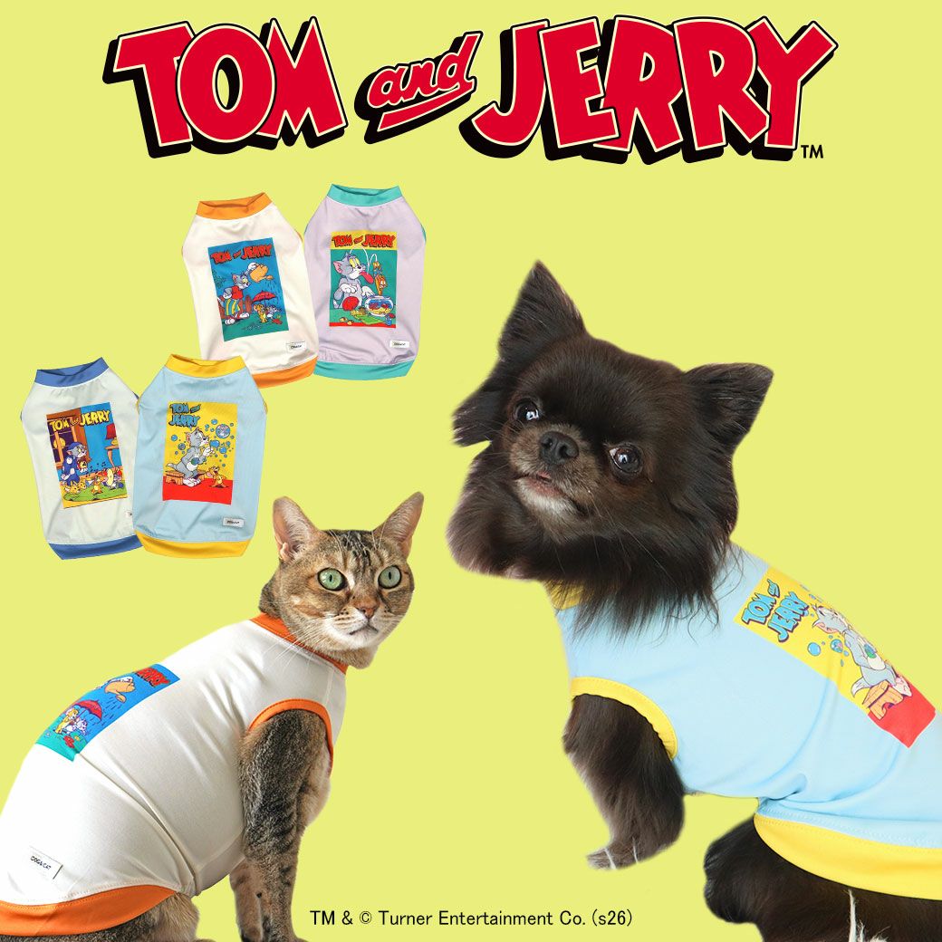 iDog COOL Chill+MOSCAPE TOM and JERRY ポップアートタンク 接触