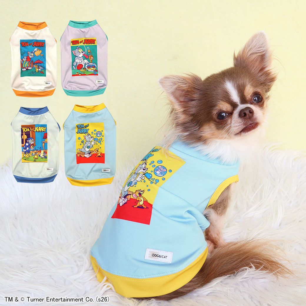 iDog COOL Chill+MOSCAPE TOM and JERRY ポップアートタンク 接触