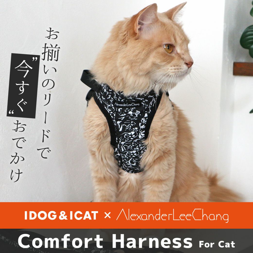 iCat 猫用コンフォートハーネス IDOG×AlexanderLeeChang-ペット用品