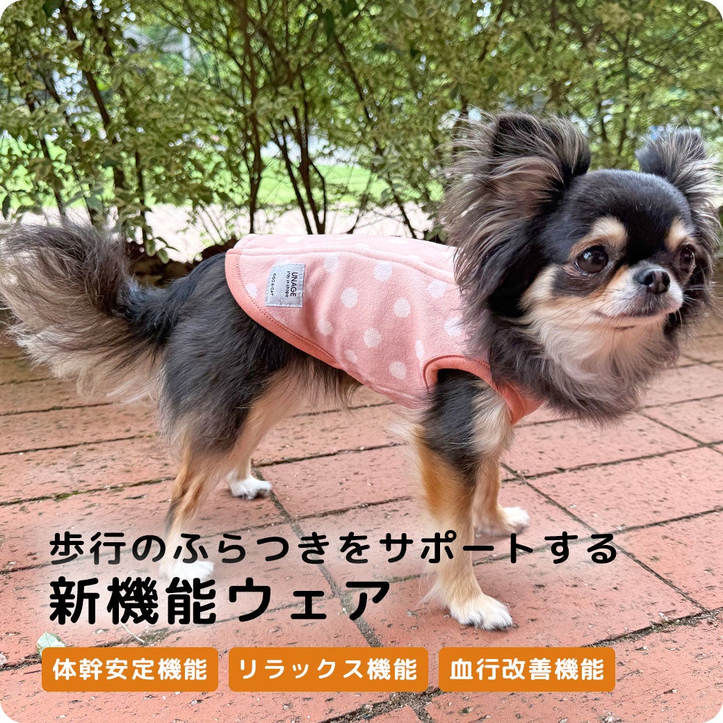 iDogUNAGEウェルネスウェア後開きふんわりタンク