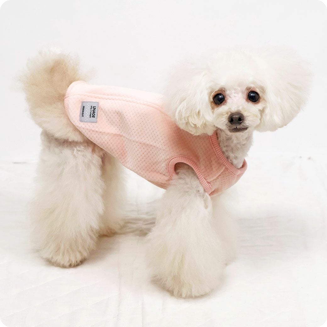 iDog UNAGE ウェルネスウェア 背中開き裏起毛タンク アイドッグ-犬猫