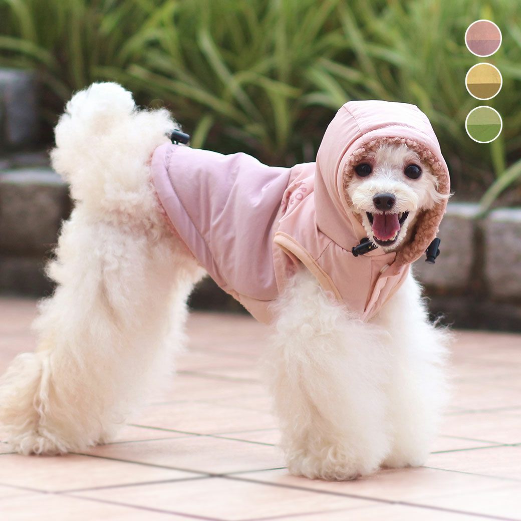 【Miu☆ページ】犬服　グレーチェックコート　ジャガードニットコート iDog SHIELD COAT ウィンドブレーカー 裏ぽか 撥水 アイドッグ-犬猫