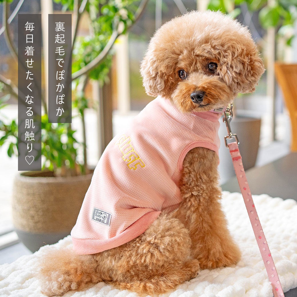 iDogストレッチ裏起毛ロゴタンクアイドッグ