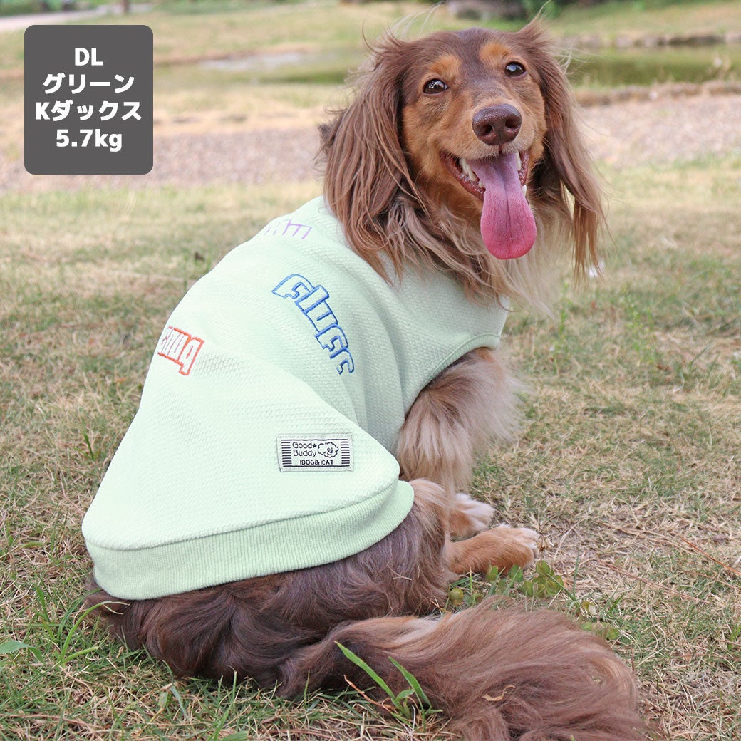 iDogストレッチ裏起毛ロゴタンクアイドッグ