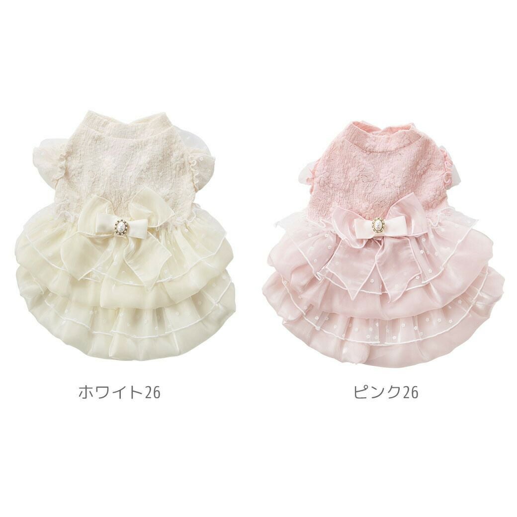 iDogウェディング風レースワンピアイドッグ。