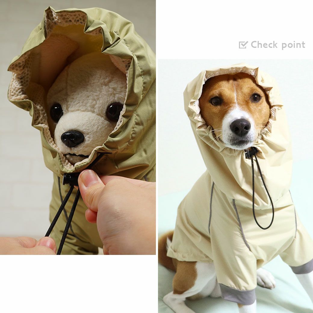 iDog STORM REACT 完全防水後開きレインジャケット-犬猫ペット用品通販