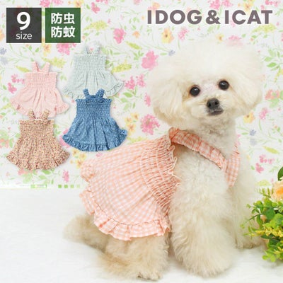 iDogMOSCAPEギャザーフリルワンピiDogfleur防蚊アイドッグ