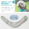 立体パターンが愛犬の首元にピッタリフィット