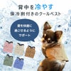 背中を冷やす保冷剤付きのクールベスト