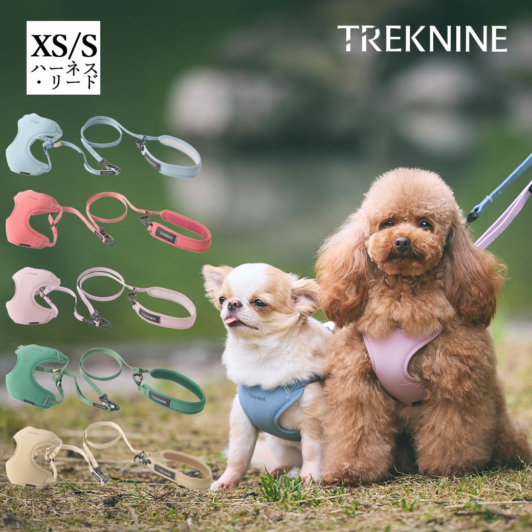 iDog TREKNINE|ハーネス|イージーコンフォート 10mm幅反射リード付