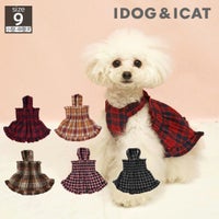 iDogfleurギャザーフリルワンピアイドッグ