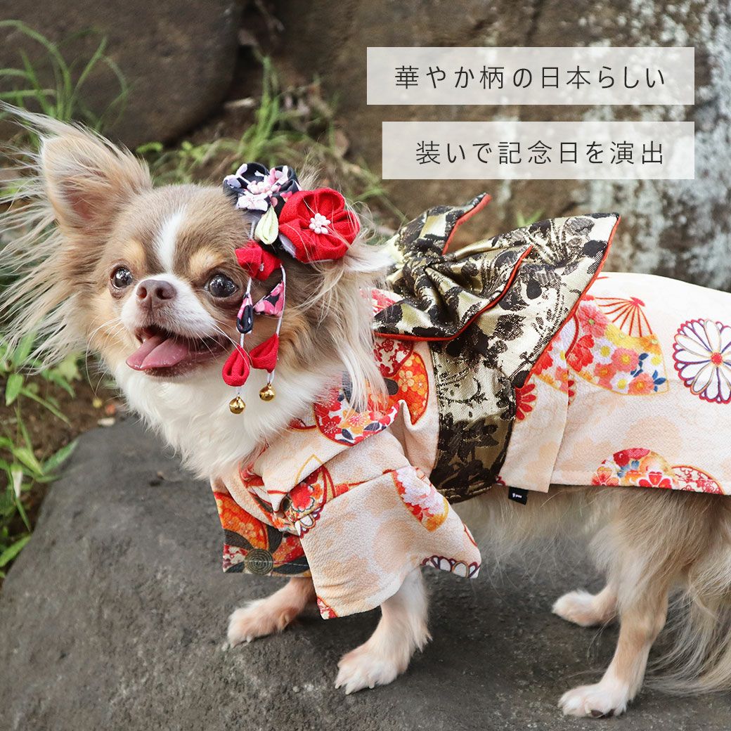 希少　象やチーター、犬、唐花など様々な柄の切り嵌めのお召　着物 希少 象やチーター、犬、唐花など様々な柄の切り嵌めのお召 着物