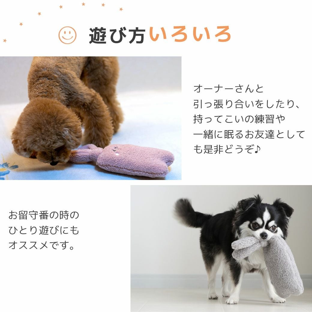 IDOG&ICAT iDog fleur ラビット カシャカシャ入り アイドッグ-犬猫用品