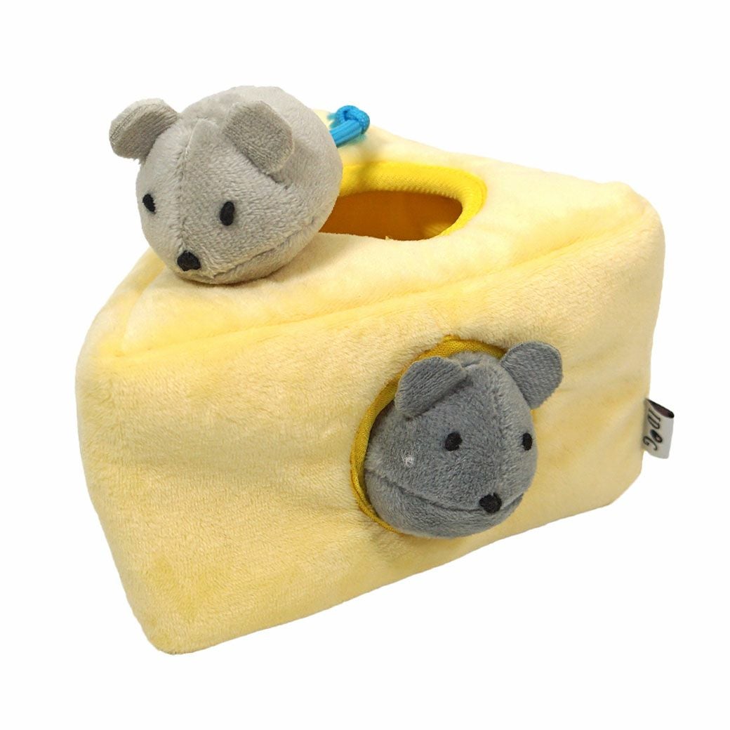 iDog 知育トイ チーズとネズミ カシャカシャと鳴き笛入り アイドッグ