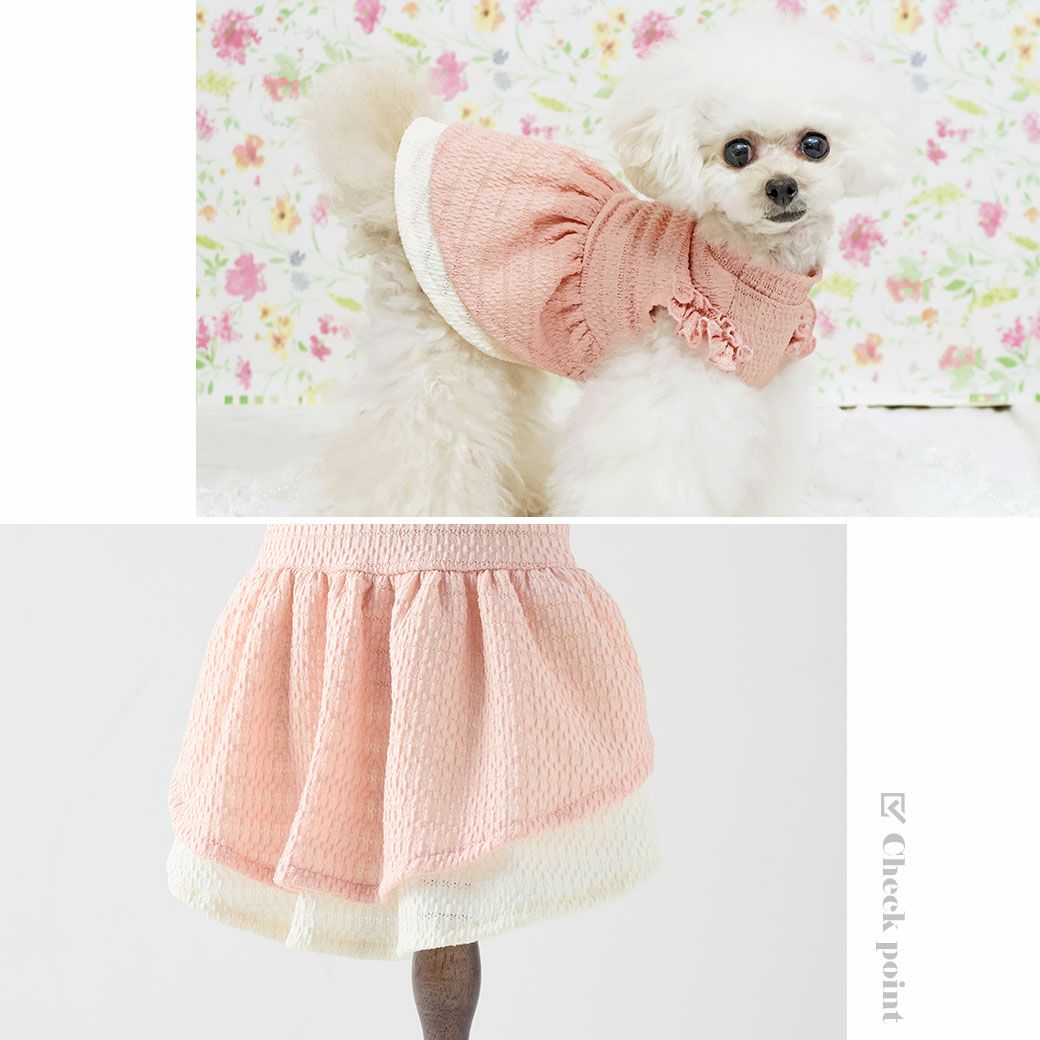 iDog レースフリルワンピ iDog fleur アイドッグ-犬猫用品通販