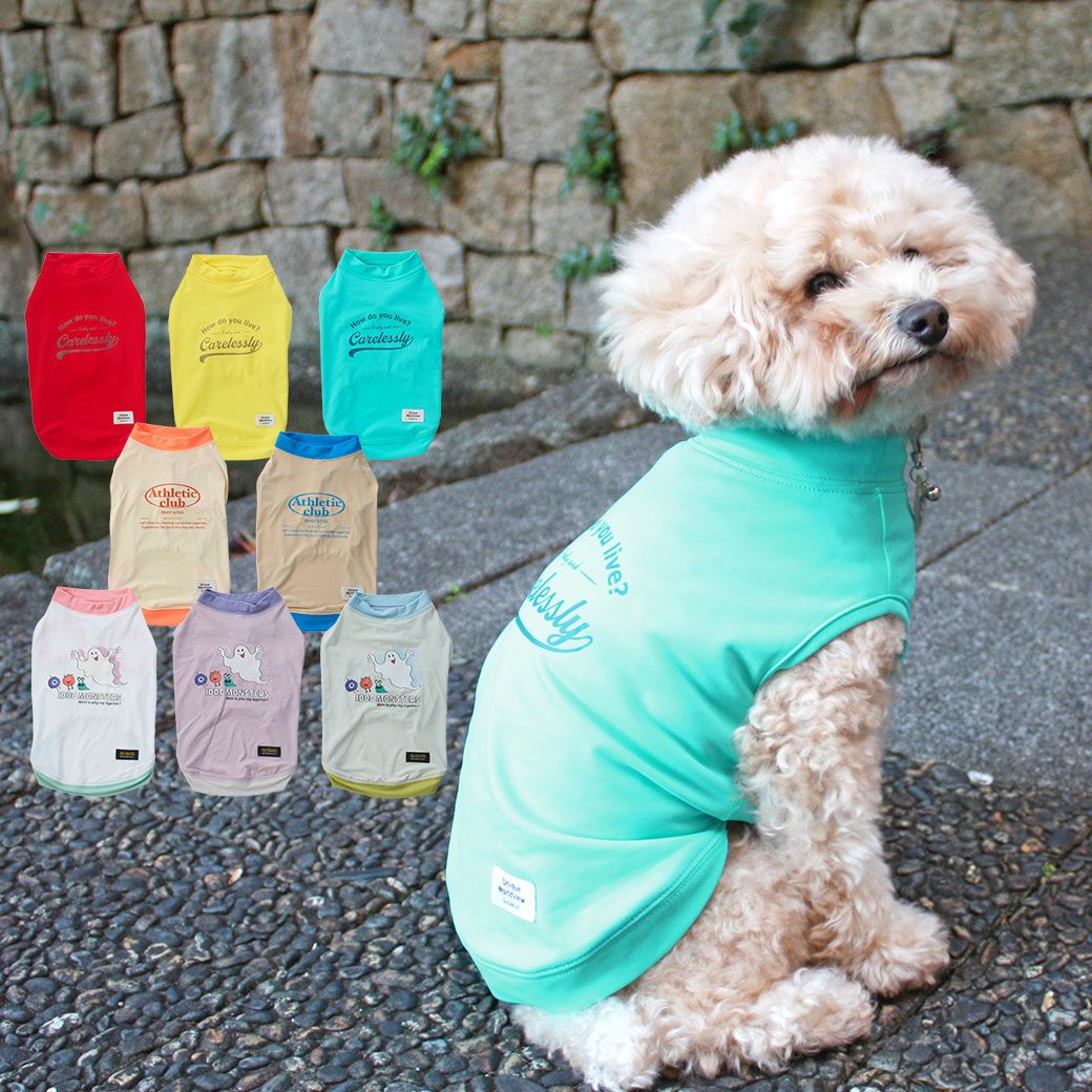 iDog COOL+MOSCAPE プリントタンク 接触冷感 防蚊 アイドッグ-犬猫用品