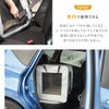 シートベルトで固定して車でのおでかけ