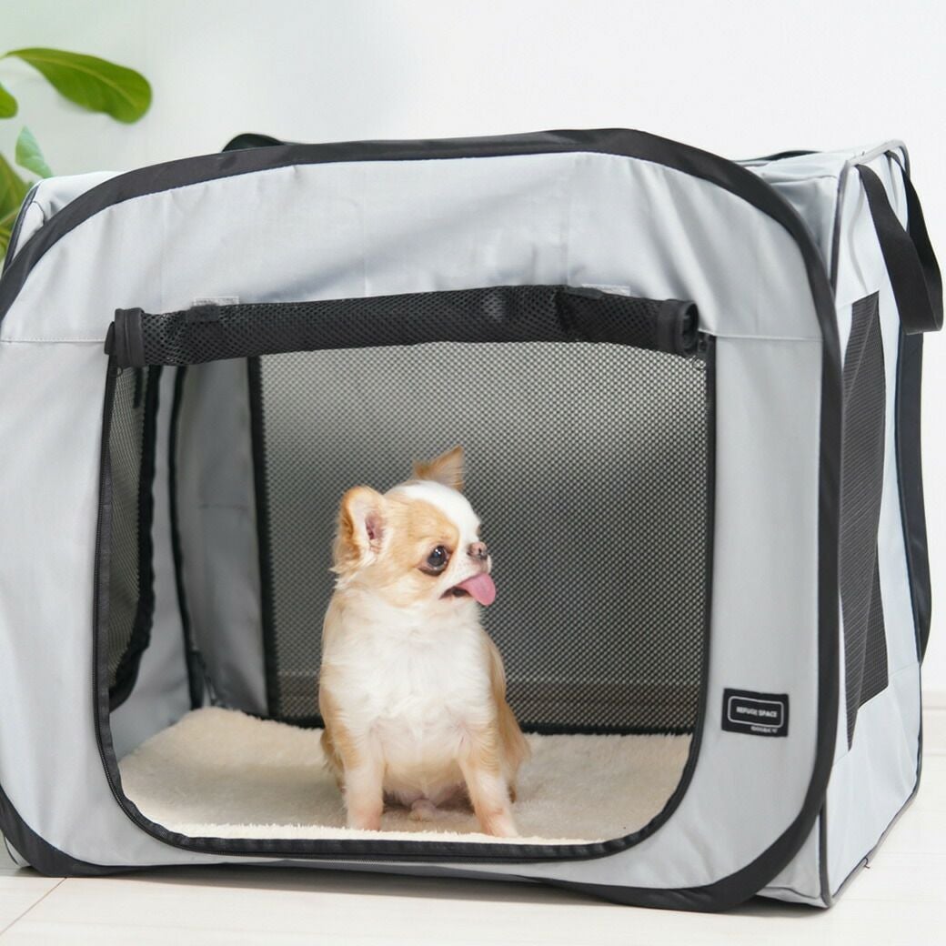 iDog REFUGE SPACE 防水・撥水ソフトケージ・防災用持ち出しバッグ付き
