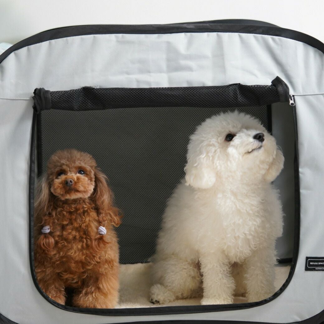iDog REFUGE SPACE 防水・撥水ソフトケージ防災用持ち出しバッグ付き