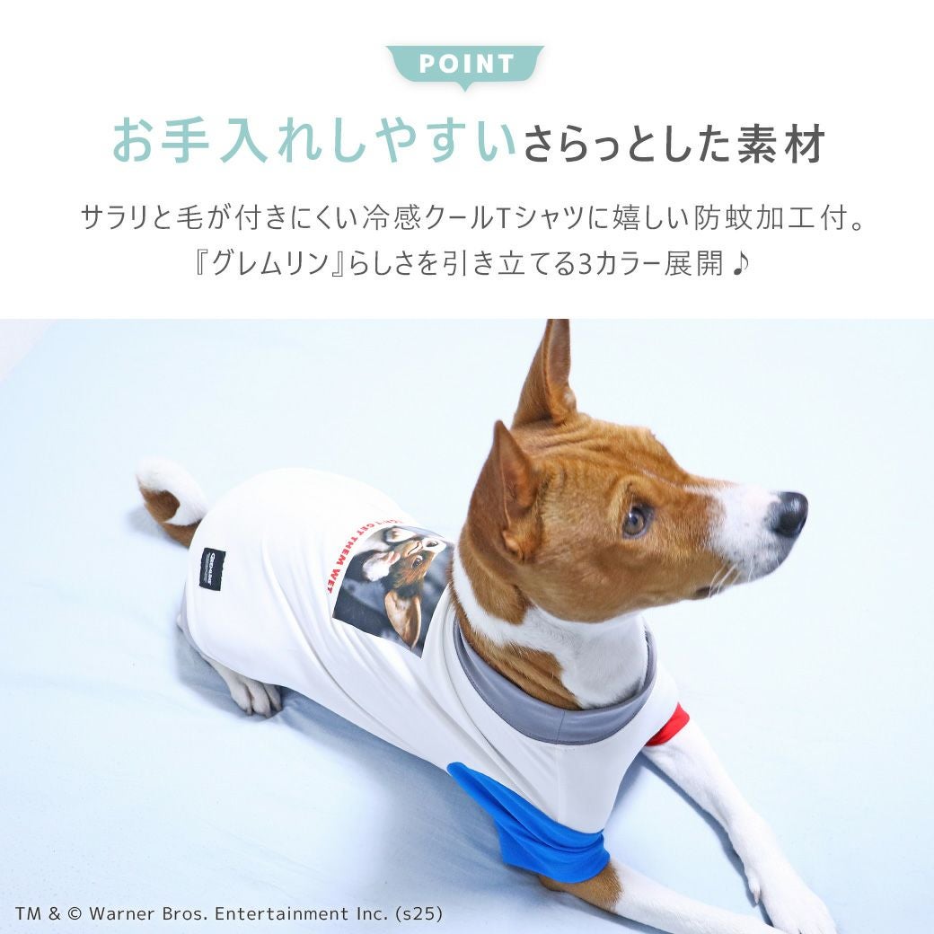 iDog COOL+MOSCAPE GREMLINSギズモの3つの約束Tシャツ アイドッグ-犬猫用品