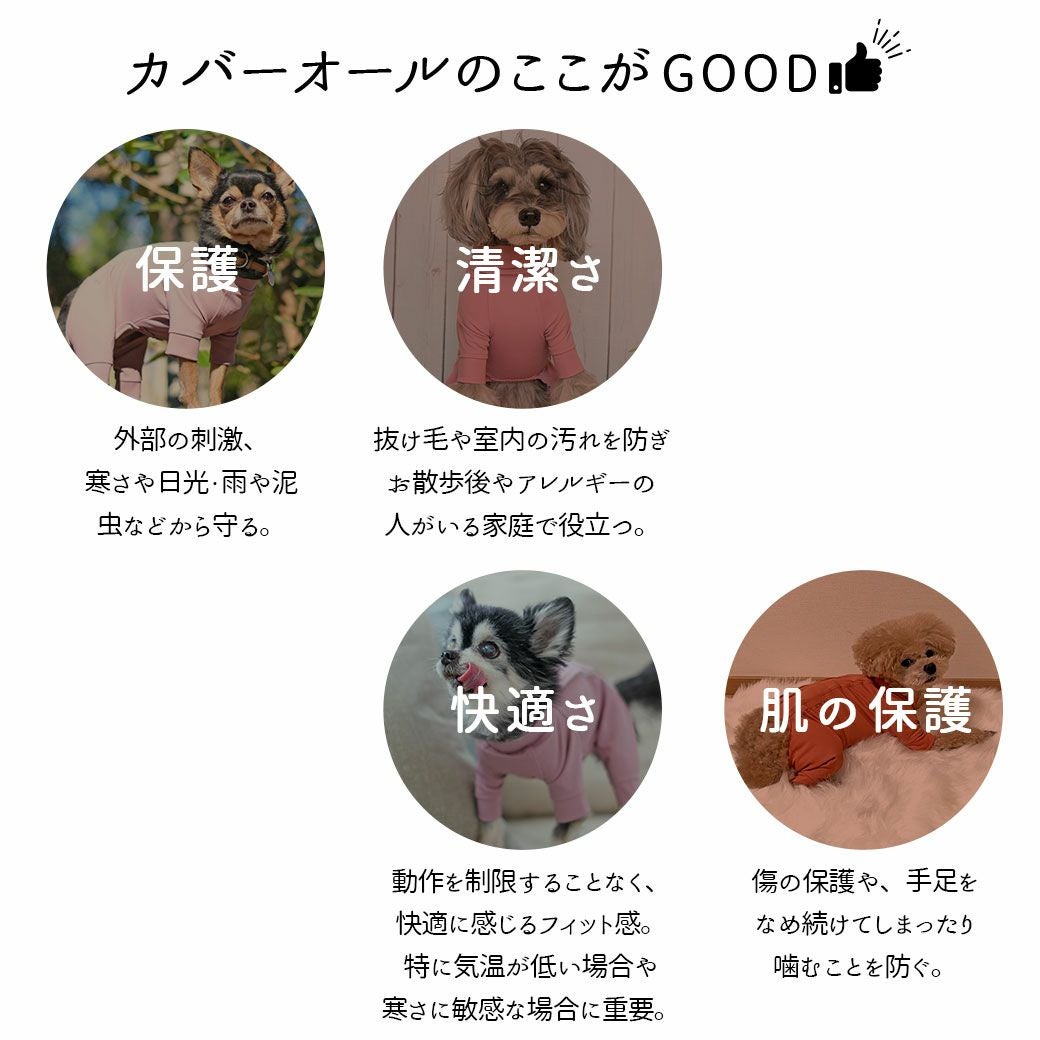 iDog UNAGE_JUGEM 背中開きつなぎ アンエイジ ジュゲム アイドッグ-犬