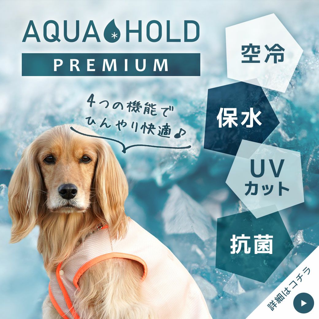 iDog AQUA HOLD 中大型犬用 ひえひえ冷却中!愛犬用クールポンチョ アイ
