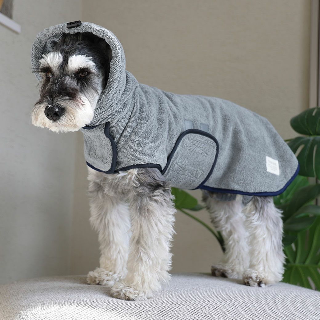 iDog TREKNINE マイクロファイバー吸水バスローブ アイドッグ-犬猫用品