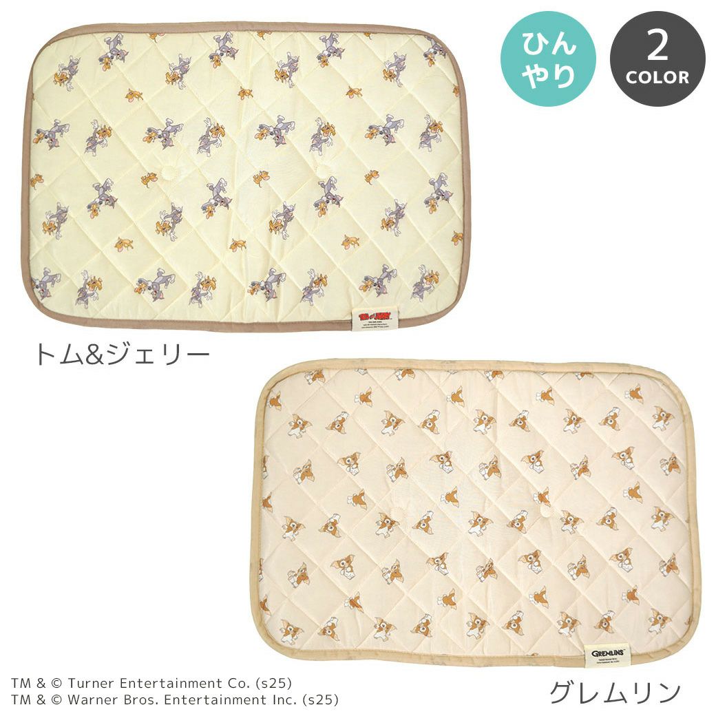 IDOG&ICAT クールステイキルトマット キャラクター 接触冷感 抗菌 防臭